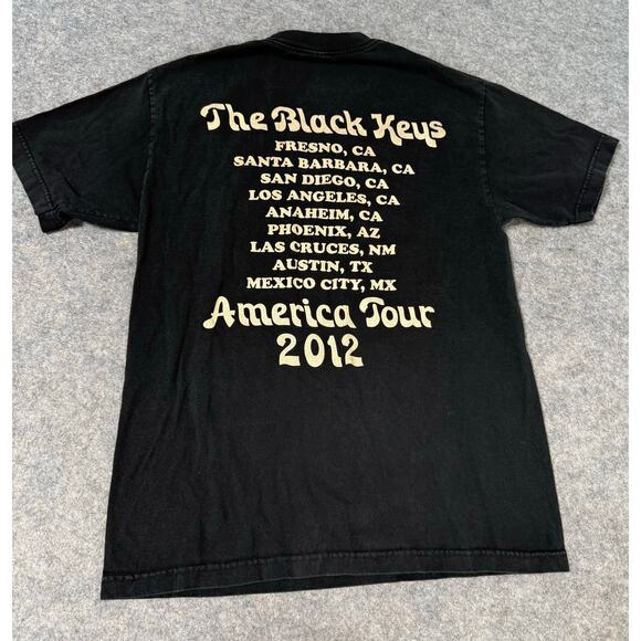 Black Keys America Tour 2012 Anaheim Los Angeles Concert Graphic Tee Shirt-Med - Picture 2 of 8
